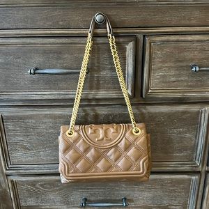 TORY BURCH Fleming Soft Convertible Shoulder Bag -Moose